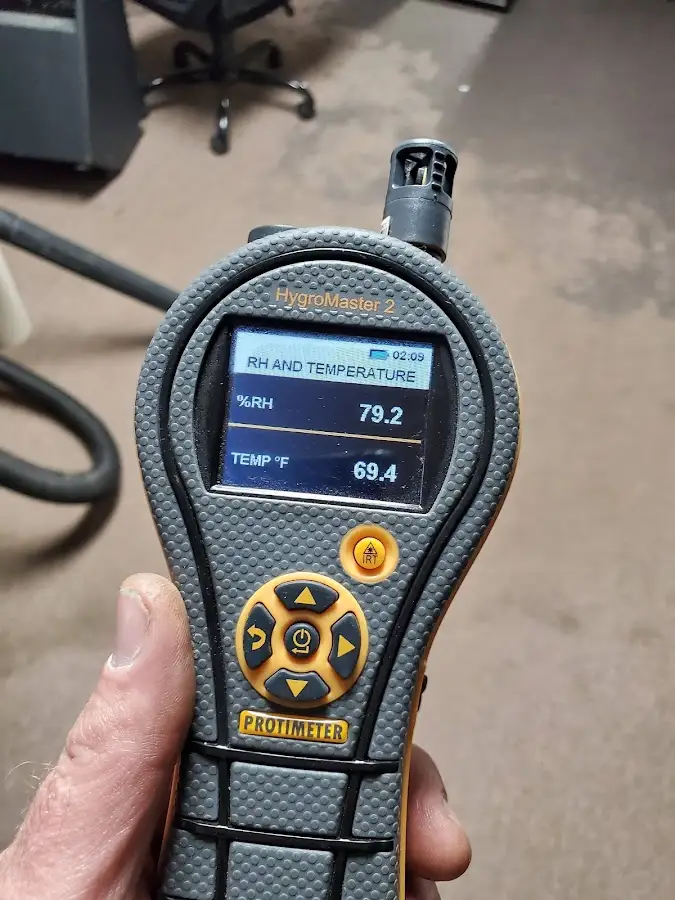 Moisture meter humidity assessment for Mold Remediation & Removal in Earl
